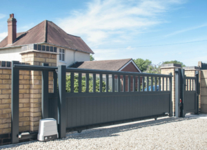 A sliding gate doesn’t need space on your driveway